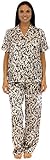 Pajama Heaven Women's Satin Shortsleeve Lounger Pajama