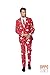 OppoSuits Men's Christmaster Party Costume Suit, Red/White/Green, 46