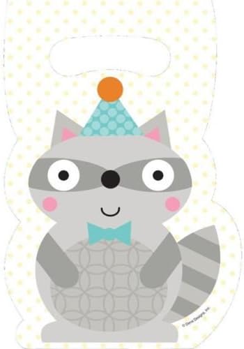Happi Woodland Boy Plastic Party Loot Bags x 8