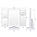 Tobbiheim Makeup Mirror with 10x / 3x / 2x Magnification, Vanity Mirror with 4 LED Tape-lights, Touch Screen, 180°Adjustable Rotation, Dual Power Supply, Cosmetic Mirror for Barthroom Bedroom (White)