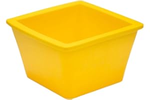 GENESEE SCIENTIFIC Extra Small Yellow Ice Pan – 1 Liter Ice Holder - Stackable, Lightweight, Leak-Proof Ice Container - Frozen Sample Containers w/EVA Material to Withstand Dry Ice, Liquid Nitrogen, & Chemical Solvents