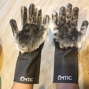 Magische Silikon Geschirrhandschuhe Wiederverwendbare Silikon Handschuhe Mit Lange Borsten Gummi Handschuh Fur Kuche Geschirrspuler Hitzebestandig Das Badezimmer Haushalt Autowasche Tierhaare Grau Amazon De Drogerie Korperpflege