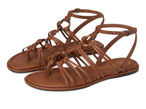 Sam Edelman Women's Raye Flat Sandal, Rich Cognac, 6.5