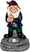 GreenLighting Solar Powered Middle Finger Lawn Gnome - Light Up Home Garden Statue