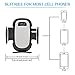 AUOPLUS Cigarette Lighter Phone Holder Car Mount Charger 3.1A Dual USB Ports with Built-in Charging Cord for Android