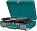 Crosley Cruiser Deluxe Vintage 3-Speed Bluetooth Suitcase Turntable, Tealthumb 2
