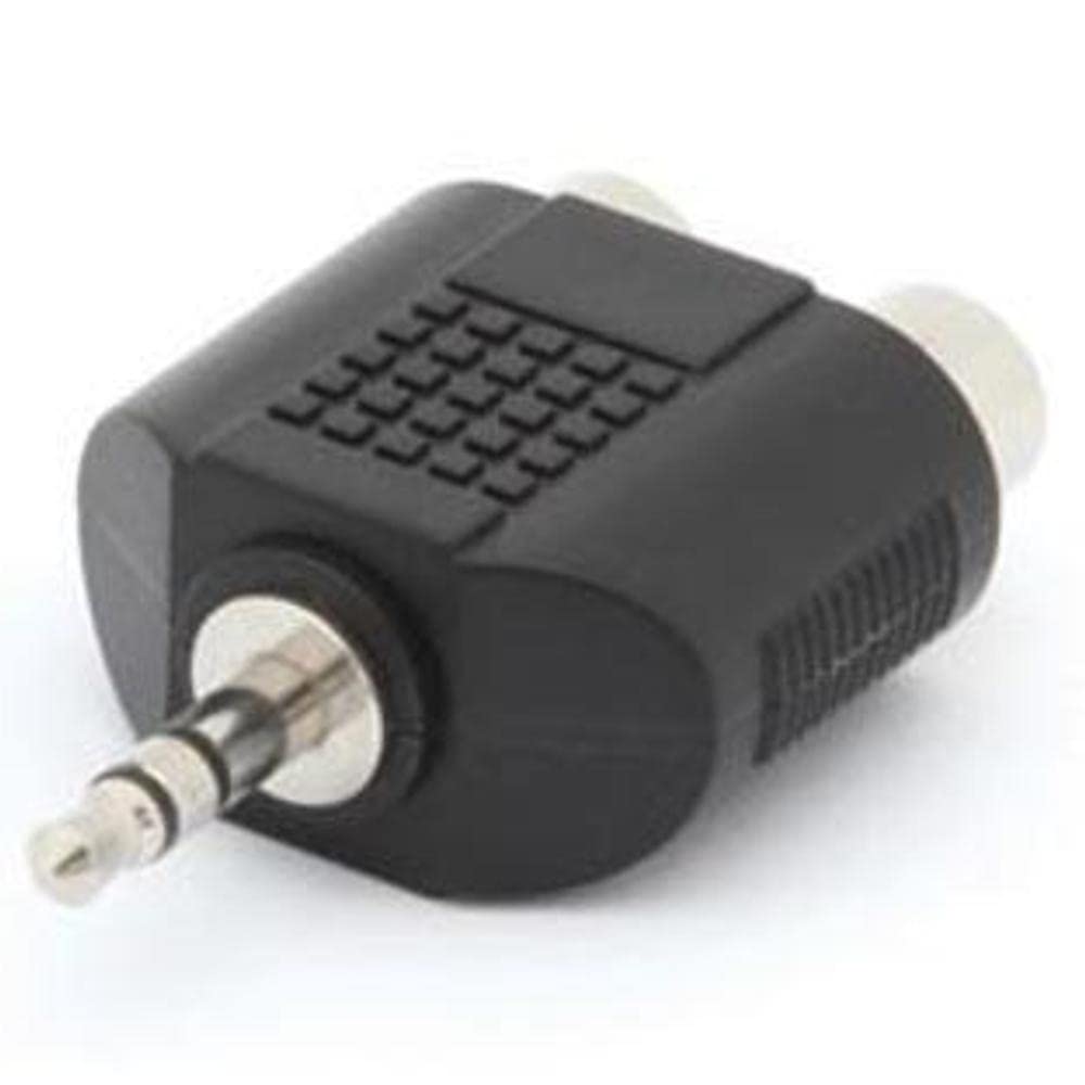 Audio Connectors 610228 Adapter 3.5 mm Stereo Jack Male to 2 V