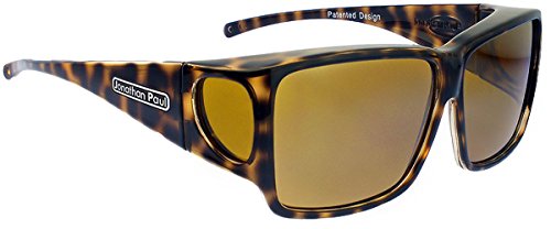 Jonathan Paul Fitovers Eyewear - Orion - Large - Fits Over Frames (140mm x 43mm) - Cheetah/Polarvue Yellow