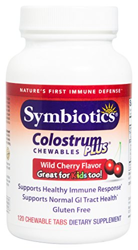 UPC 647303010130, Symbiotics - Colostrum Plus Chewables - Wild Cherry - 120 Capsules (new formula)