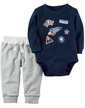 Baby Boy's 2-Pc. Beyond Awesome Space Crew Bodysuit & Pants Set (6 Months)