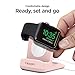Spigen S350 Designed for Apple Watch Charger Stand for Ultra 2/1 49mm, Series 10 46/42mm, 9/8/7 45/41mm, SE2/SE/6/5/4 44/40mm, 3/2/1 42/38mm Durable TPU with Non-Slip Stable Base - Pink Sand