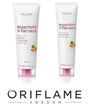 Oriflame Essentials Fairness Exfoliating Scrub and Essentials Fairness Protecting Face Cream SPF 10