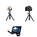 DOKRO iPhone Tripod Flexible with Wrappable Legs, Quick Release Plate (Universal Clip and Bluetooth Wireless Remote Included) for iPhone, Camera, DSLR, GoPro (Black)
