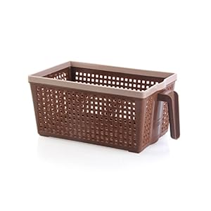 Nayasa Plastic Frill No. 2 Fruit Basket, Large (Chocolate)