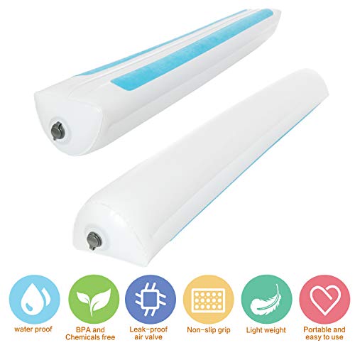 image for Oh!Baby 2Pack Inflatable Portable Bed Rail Bumper with Air Pump. Ideal
