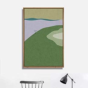 Framed Canvas Wall Art for Living Room, Bedroom Minimalistic Landscape XXII Canvas Prints for Home Decoration Ready to Hang - 16x24 inches