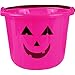 Pink Jack-O-Lantern Treat Bucket - 6 1/2