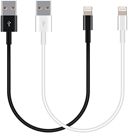Apple MFi Certified [2-Pack] Anker Lightning to USB Cable (1ft) for iPhone 7/7 Plus 6/6s Plus 5s 5c 5, iPad Pro Air 2, iPad mini 4 3 2, iPod touch 5th gen / 6th gen / nano 7th gen (White &amp; Black)