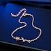 3UMeter Rose Gold Women Girls Anklets Jewelry Beach Anklet Bracelet Great Foot Jewelry Gift for Valentine Mother's Day Birthday