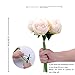 MEIBEL silk plastic peony flowers 5 Heads white Artificial Fake Flowers Bouquet desk plant for office decor