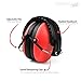 Vanderfields Earmuffs for Kids – Hearing Protection Muffs For Children Small Adults Women – Foldable Design Ear Defenders Protector with Adjustable Padded Headband for Optimal Noise Reduction - (Red)
