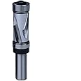 Infinity Cutting Tools 1/2" Shank, Mega Flush Trim Bit, 3/4" C.D. x 1-1/4" C.H. | Carbide Tip | Heavy-Duty | for Handheld Or Table Mounted Wood Router