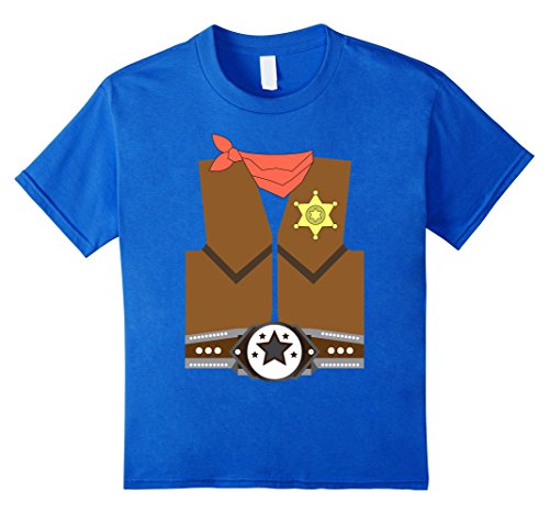 Western Cowboy Sheriff T-Shirt Funny Halloween Costume