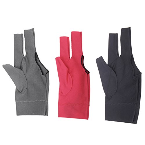 image for MonkeyJack 3 Pieces Spandex Professional Billiard Pool Snooker Left Ha