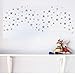 TOARTi Stars Wall Decals (124 Decals) Wall Stickers Removable Home Decoration Easy to Peel Stick Painted Walls Metallic Vinyl Polka Wall Decor Sticker for Baby Kids Nursery Bedroom (Silver Stars)