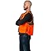 TrailCrest Men's/Ladies Blaze Orange Safety Deluxe Front Loader Vest With Multiple Pockets