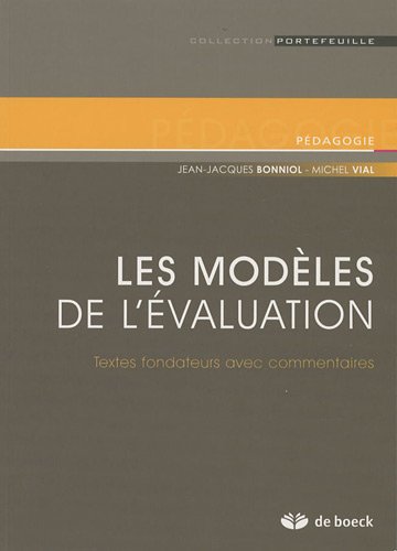 Les  modèles de l'évaluation
