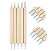 Deoot Nail Art Dotting Pens 5 pcs Two Way Design Tools Wood Dotting Pen Set