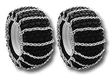 Mower Parts group Pair of Snow Mud Tire Chains 2-link 14x5.50x5 15x5.00x6 15x6.00x6