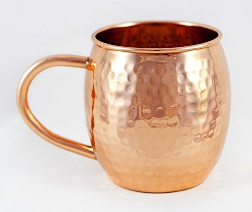 Hammered Barrel Mug for Moscow Mules - 16 Oz (Copper)