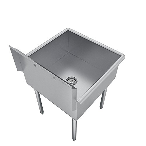 Elkay 1 Compartment Professional Grade Commercial Kitchen Stainless Steel Sink, 18"W x 18"L x 12"D - Thumbnail 5