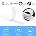 Hook and Loop Tape Roll Self Adhesive Back Fastening Strips by TOPtoper 1 Inch x 32.8 Feet (White)