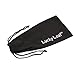 Lucky Leaf Sunglasses Goggles Pouch Case Women Eyeglass Holder with Cleaning Cloth (Leopard (Silver))