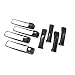 NINTE for Dodge RAM 1500 Classic 2500 3500/09-22 Dodge RAM 4500 5500/05-11 Jeep Commander / 05-10 Jeep Grand Cherokee ABS Black Exterior Handle Covers W/O Passenger Keyhole (Not The Replacement)