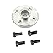 Magic&shell 5-Pack 25T Round Type Servo Horn Robot Arm Aluminum Alloy CNC Standard Metal Rocker Servo Accessories Disc Steering Arm for RC Model Car Robot Boat Airplane Silver