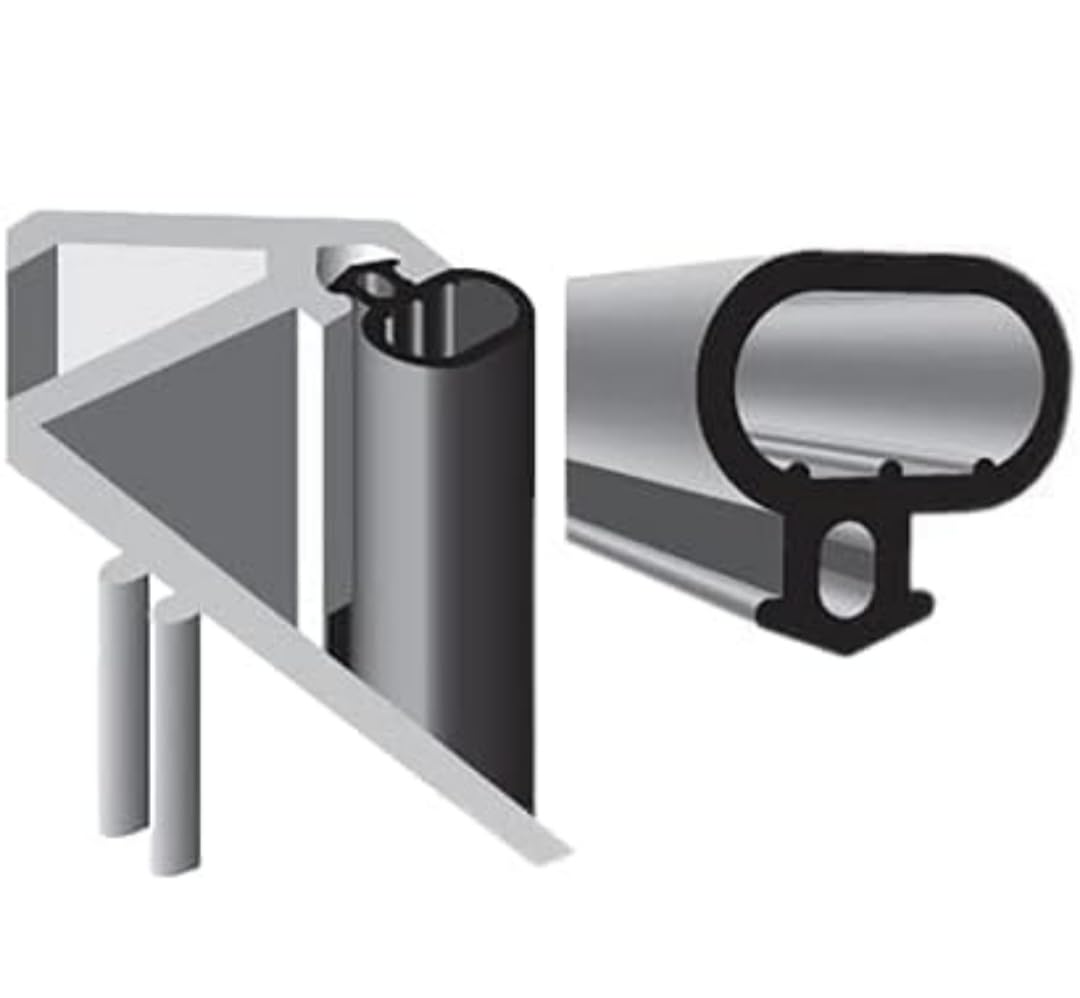 STORM PATROL™ 6 Meters Black Rubber UPVC Window and Door Seal for Draught Proofing