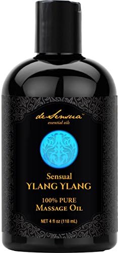 Sensual Ylang Ylang Massage Essential Oils by deSensua – Hydrating and Relaxing Aromatherapy – Soft Glide Helps Relieve Sore Muscles with Deep Tissue Pressure – Natural, Calming Scent