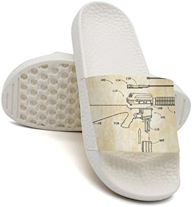 GKEPJYVCK Nobody Needs An Guns Womens Flip Flops Low Top Cool White