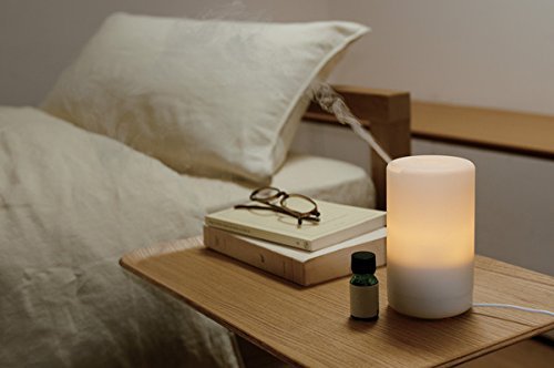 SHAMAKE Aroma Essential Oil Diffuser; Portable Soundless Timer Diffuser; For Your Car Office Home Bedroom Baby Room Study Yoga Spa; Waterless Auto Shut-off Control; 7 Color LED Lights (LQ-FD05) (50ml)