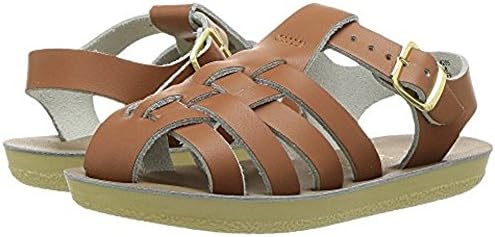 by Hoy Shoe Girls' Sun-San Sailor Flat Sandal, Brown,