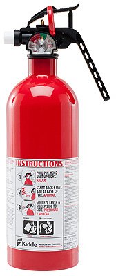 Kidde Ex 21027413MTL, Standard Home Fire Extinguisher Red 5-B:C, Plain