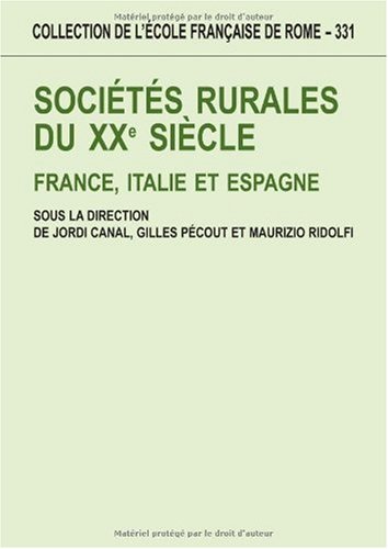 Sociétés rurales du XXe siècle