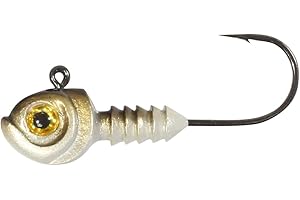 NORTHLAND TACKLE Northland Fishing Tackle Smeltinator Jig Head, Premium Bass Fishing Lure for Swimbaits & Plastics, 3 Pack - 3/8 Oz