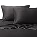 Royal Hotel Bedding Silky Soft, Viscose from Bamboo, and Cotton Blend Sheet Set, 100% Luxury Blend, 60% Viscose Made from Bamboo and 40% Cotton Bed Sheets, Queen Size, Charcoal