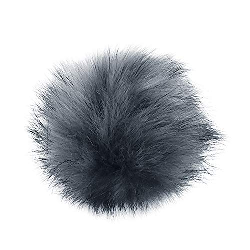 DIY Knitting Hats Accessires-Faux Fake Fur Pom Pom Ball with Press Button