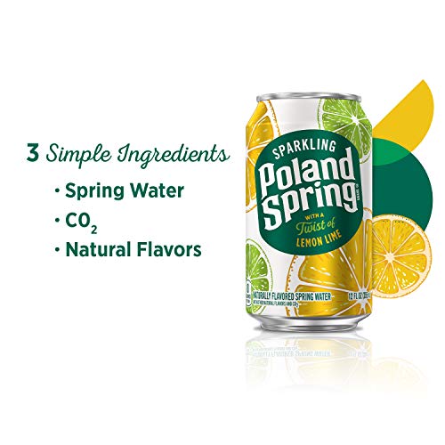 Poland Spring Sparkling Water, Lemon Lime, 12 oz. Cans (Pack of 8) Pricepulse